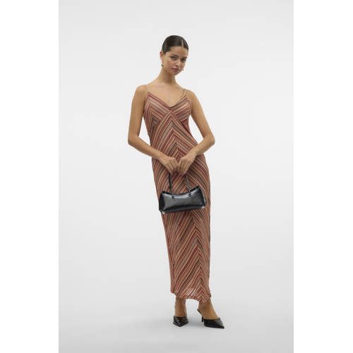 VERO MODA zomerjurk crochet roodbruin afbeelding