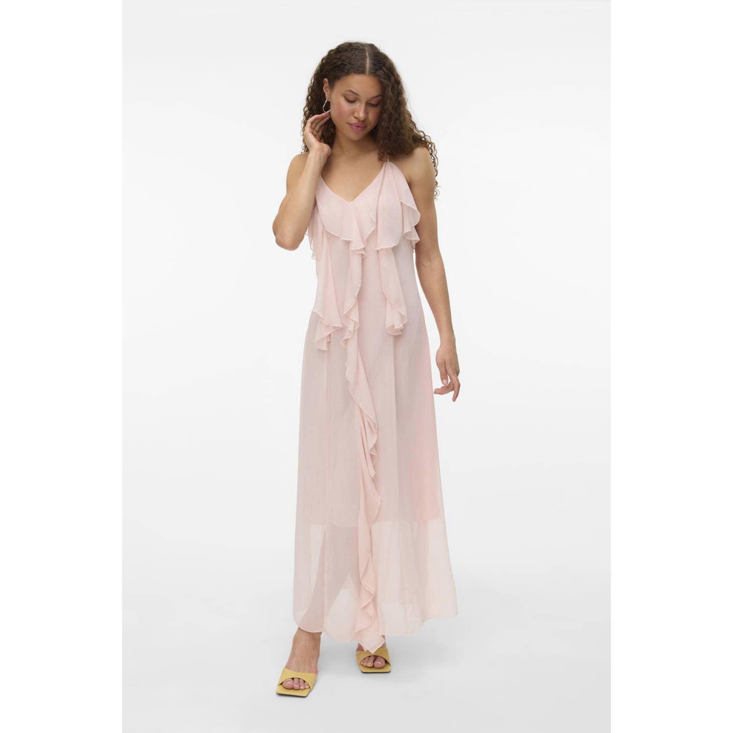 Vero Moda Soepele maxi-jurk met ruches model 'CAMILLE'