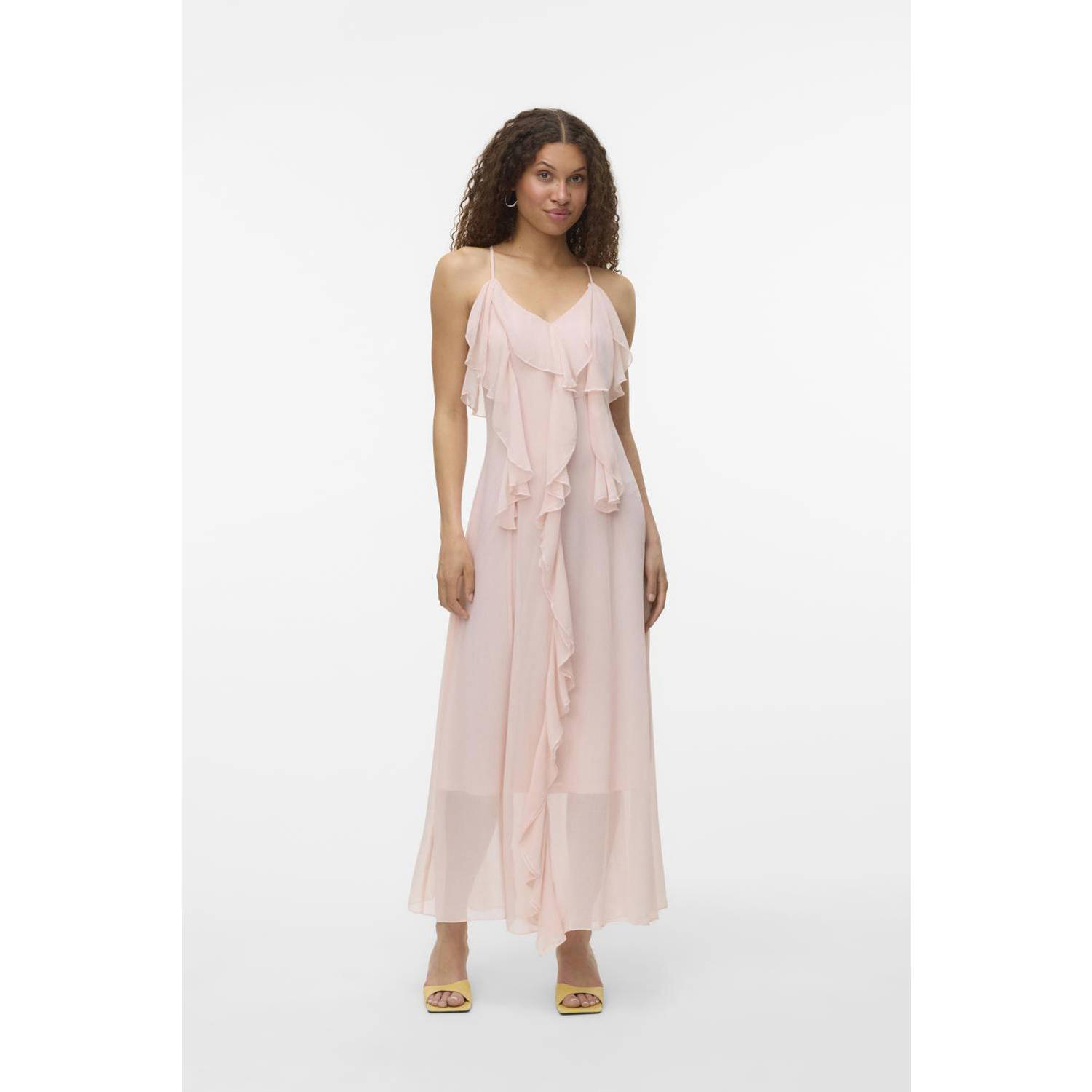 VERO MODA avondjurk lichtroze