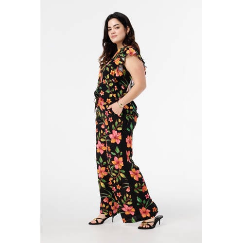 MS Mode straight regular waist casual broek oranje afbeelding
