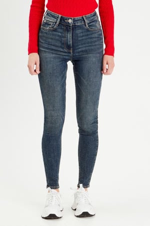 skinny jeans dark blue denim