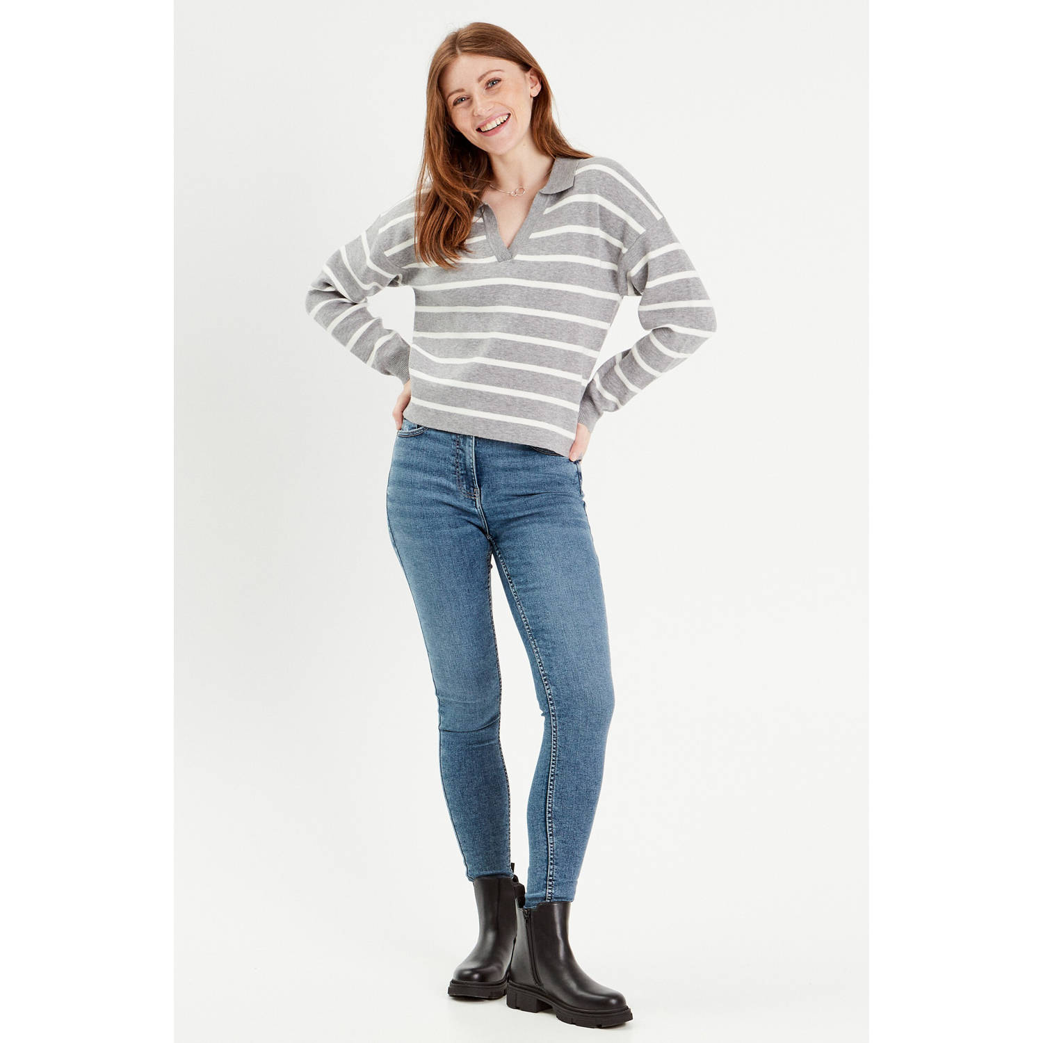 Cache skinny jeans medium blue denim
