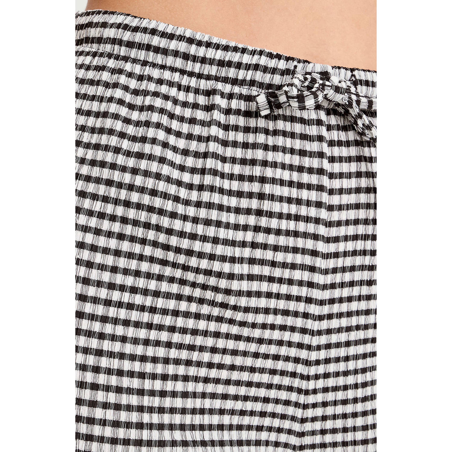 Cache wide leg regular waist broek zwart
