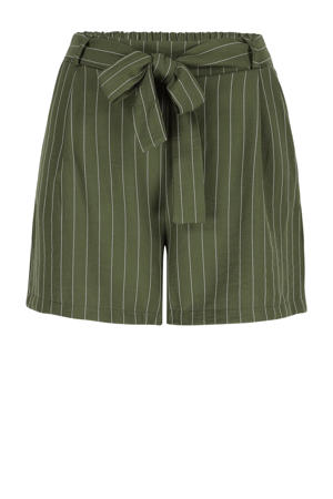 relaxed high waist casual short groen