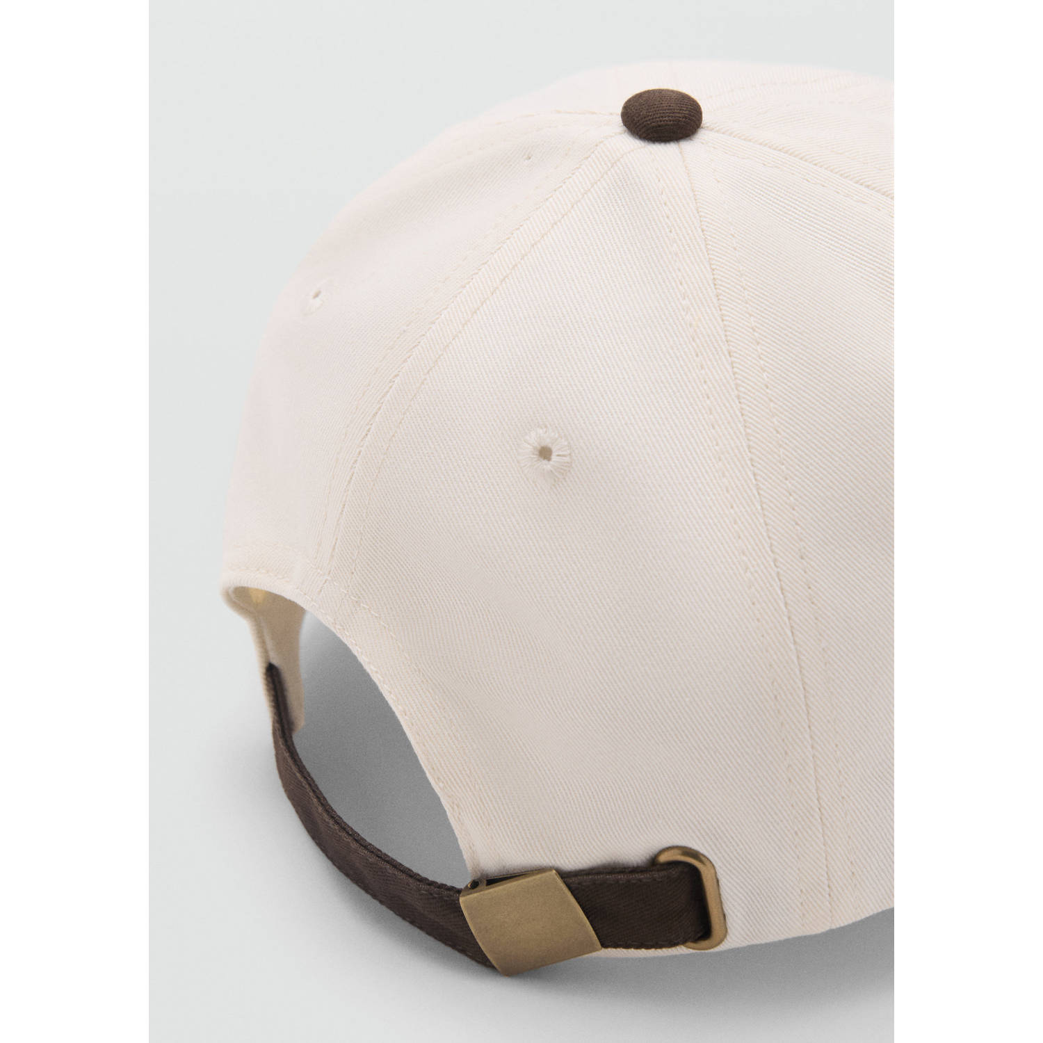 Mango pet met tekst beige bruin