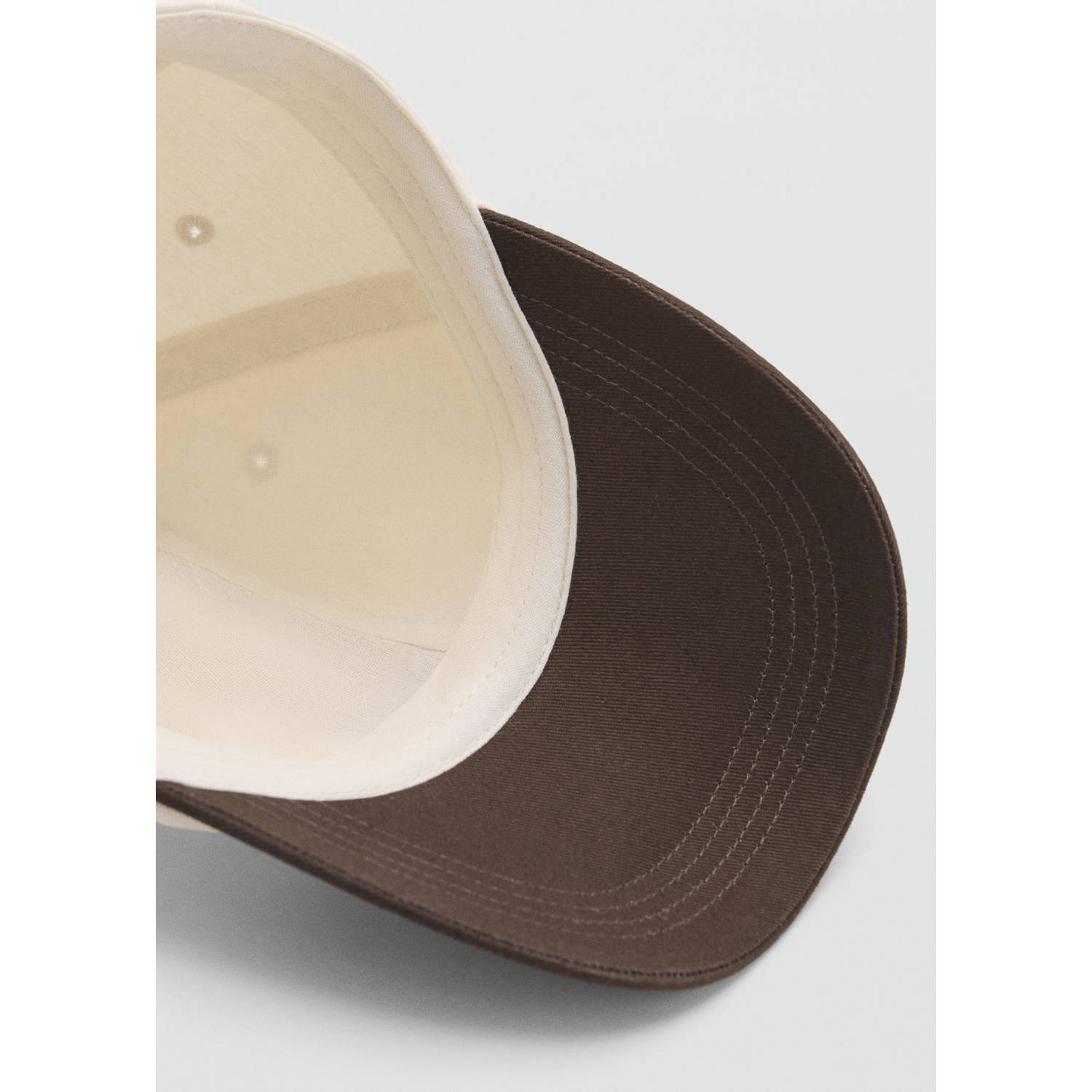 Mango pet met tekst beige bruin