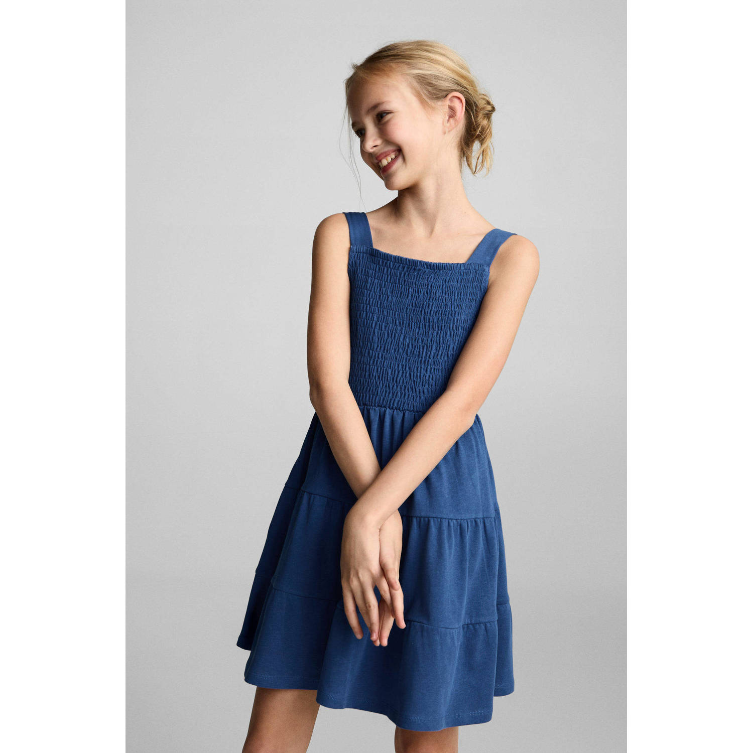 Mango Kids zomerjurk blauw