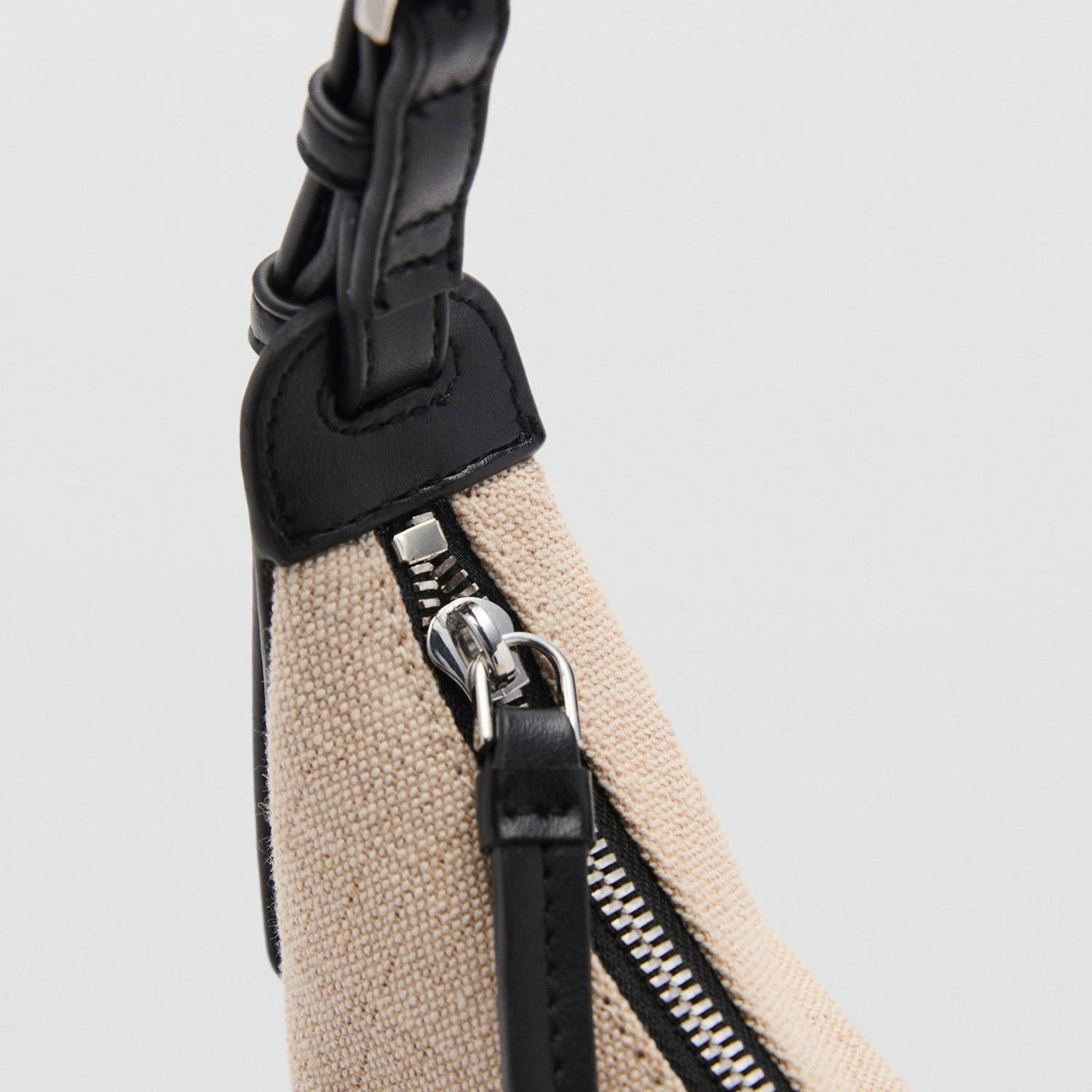 Mango schoudertas beige