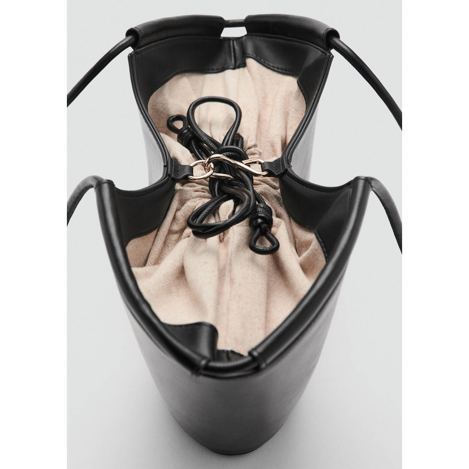 Mango shopper zwart
