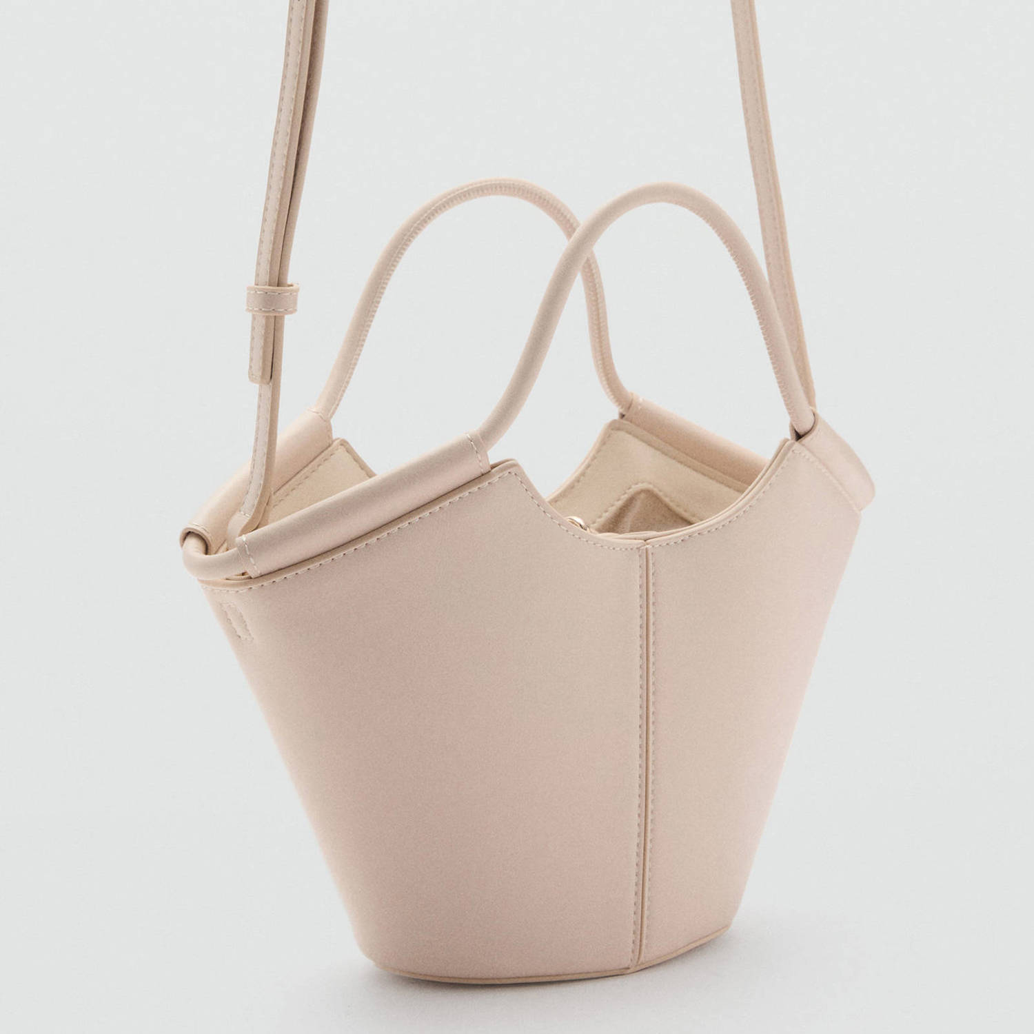 Mango crossbody tas ecru