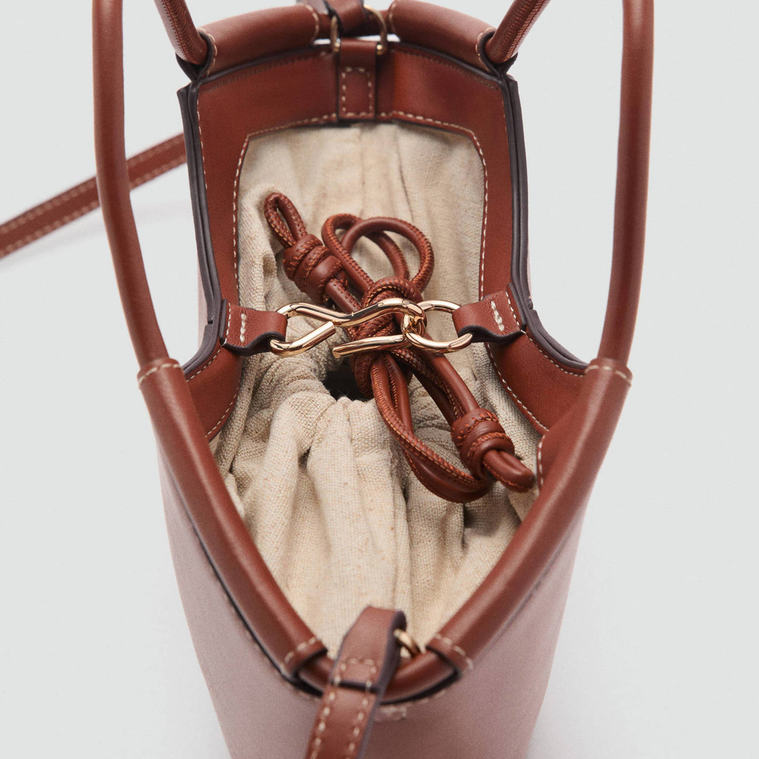 Mango crossbody tas bruin