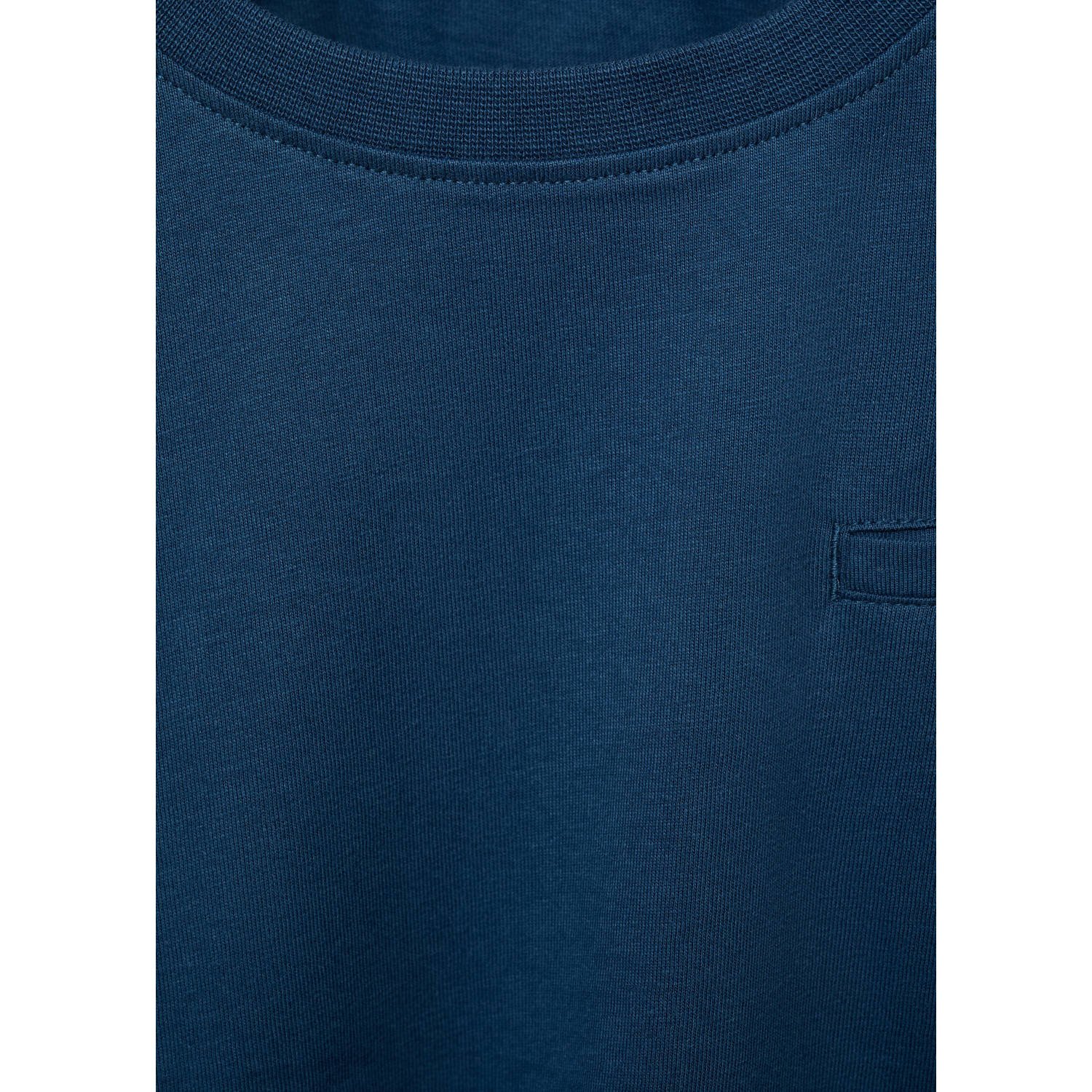 Mango Kids shortama donkerblauw lichtblauw wit