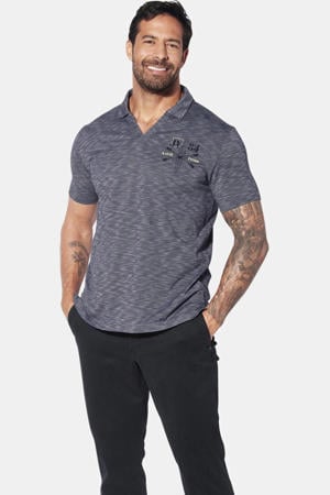 regular polo GISTUR Plus Size donkerblauw