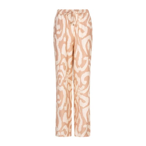 Esqualo regular waist casual broek lichtbruin afbeelding