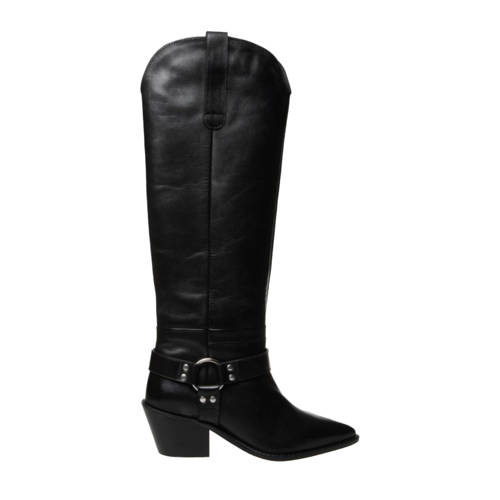 Copenhagen Shoes Divided Vibes leren cowboylaarzen zwart afbeelding