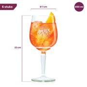 thumbnail: Aperol Spritz Glazen - 450 ml - Officieel Glas - 6 stuks
