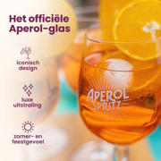 thumbnail: Aperol Spritz Glazen - 450 ml - Officieel Glas - 6 stuks