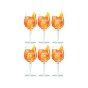 thumbnail: Aperol Spritz Glazen - 450 ml - Officieel Glas - 6 stuks