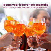 thumbnail: Aperol Spritz Glazen - 450 ml - Officieel Glas - 6 stuks