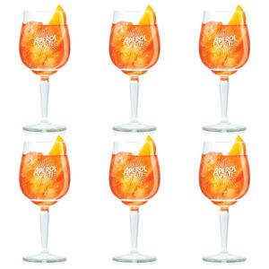 Aperol Spritz Glazen - 450 ml - Officieel Glas - 6 stuks 