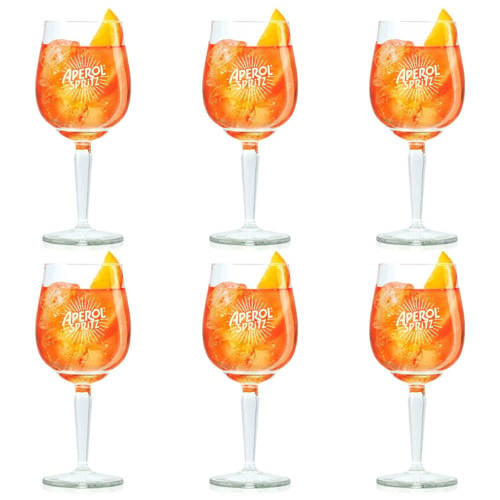 Aperol Aperol Spritz Glazen - 450 ml - Officieel Glas - 6 stuks afbeelding
