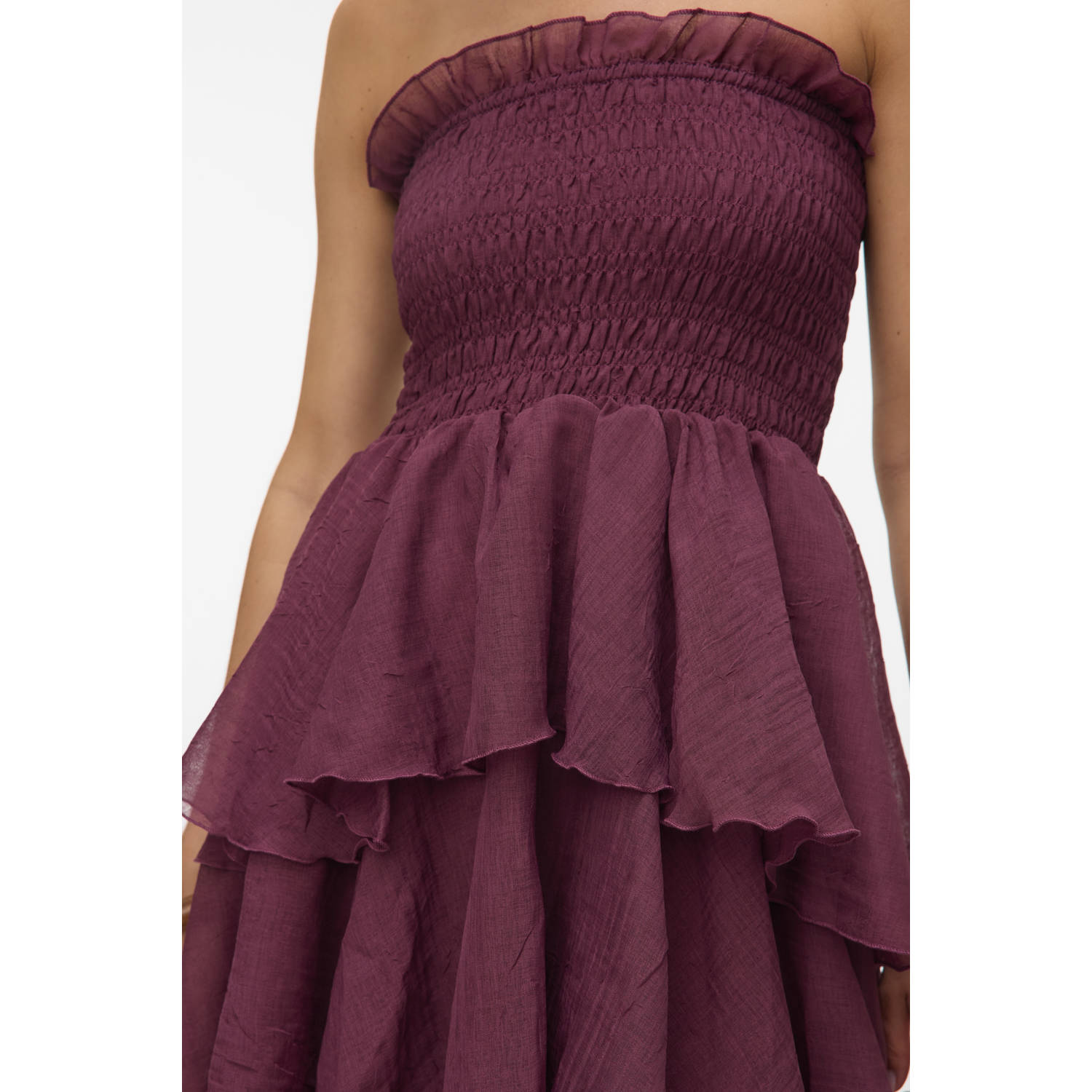 VERO MODA zomerjurk donkerpaars