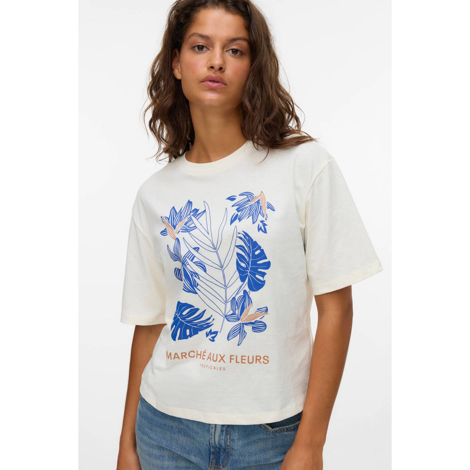 VERO MODA T-shirt antiek cremewit