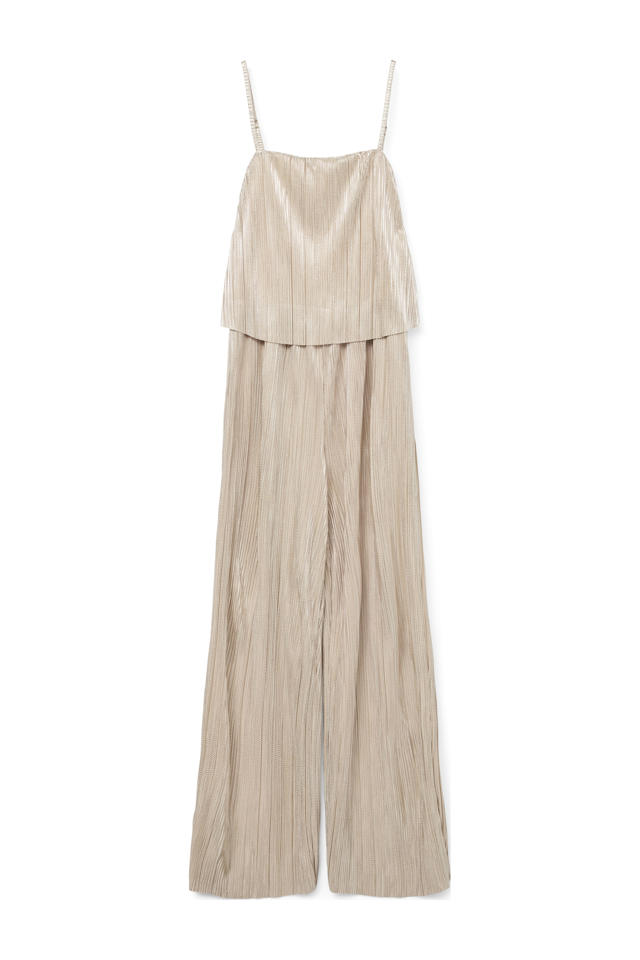 VERO MODA Vmkanva Ss Glitter JRS jumpsuit voor dames, Zwart/Detail:Silver Lurex, XS