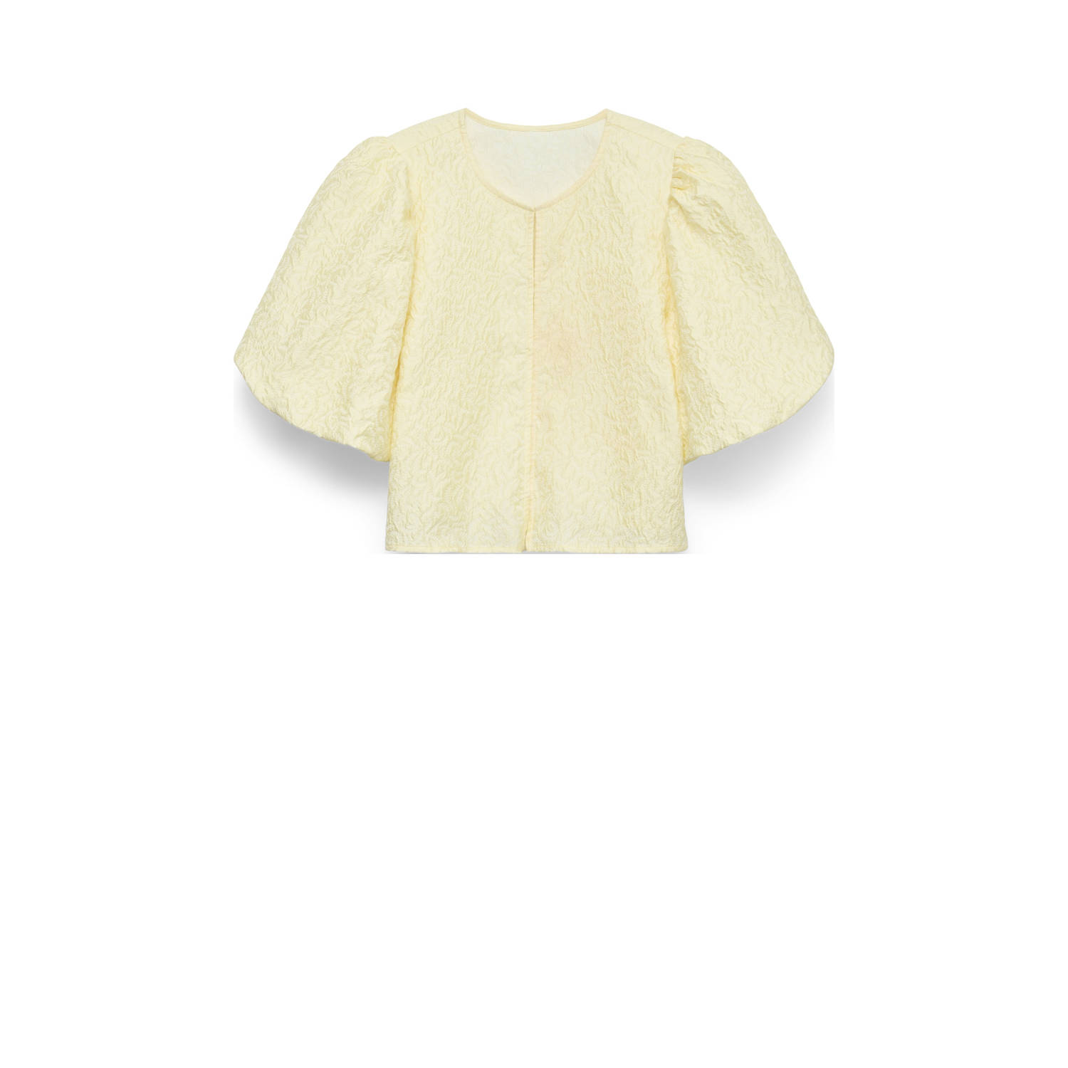 VERO MODA Jacquard top geel