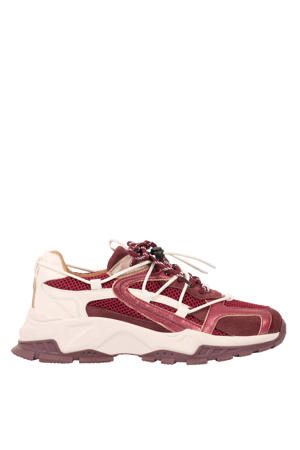 ISOLA chunky leren sneakers bordeaux