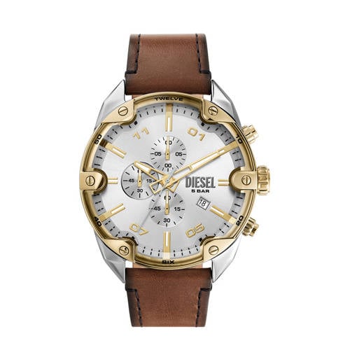 Diesel horloge DZ4665 Spiked bruin afbeelding