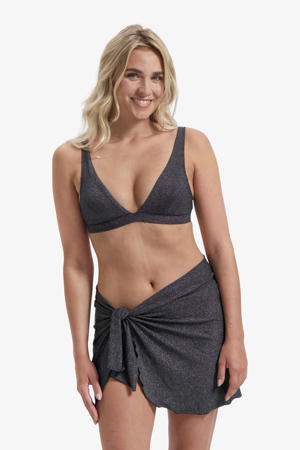 pareo met lurex zwart