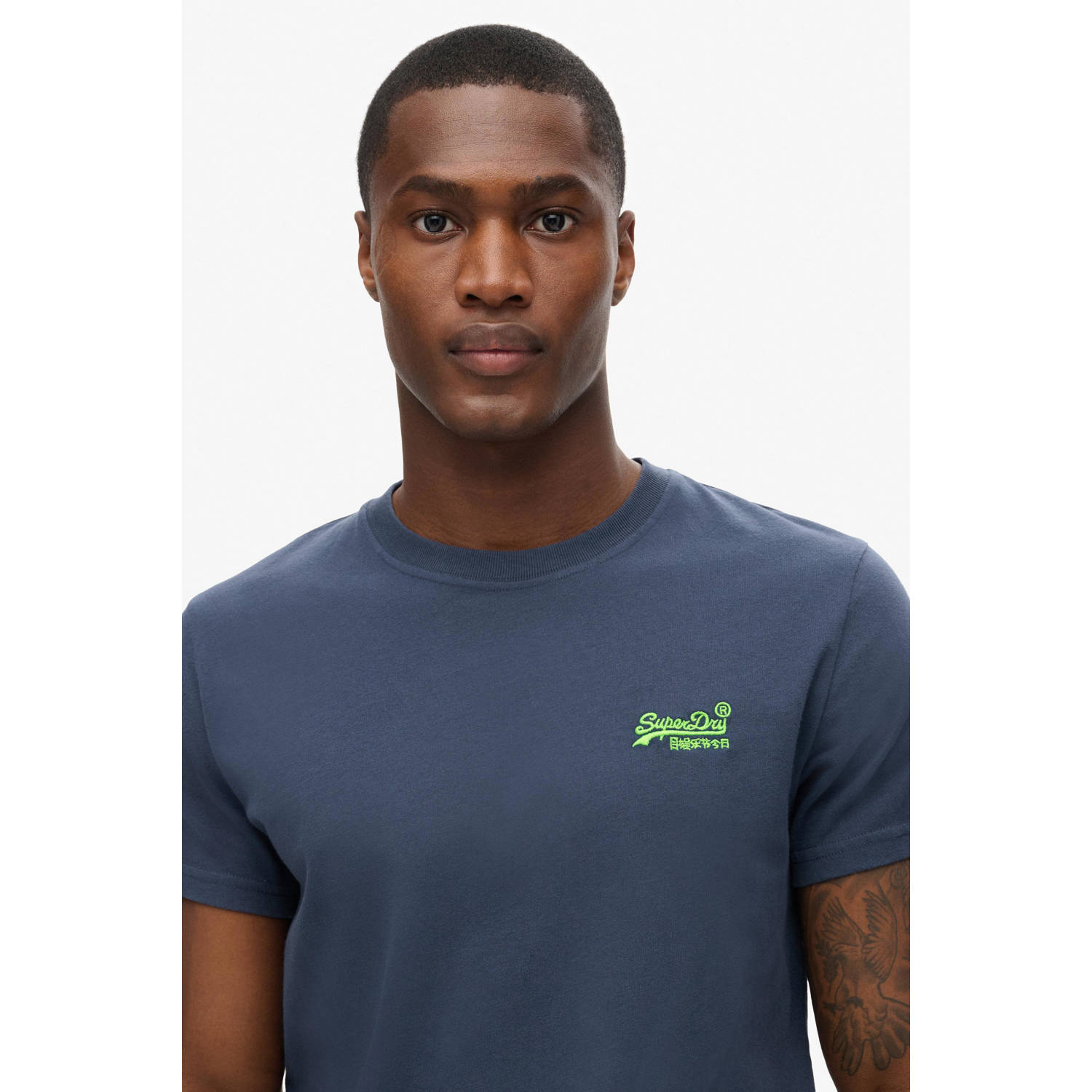 Superdry T-shirt donkerblauw