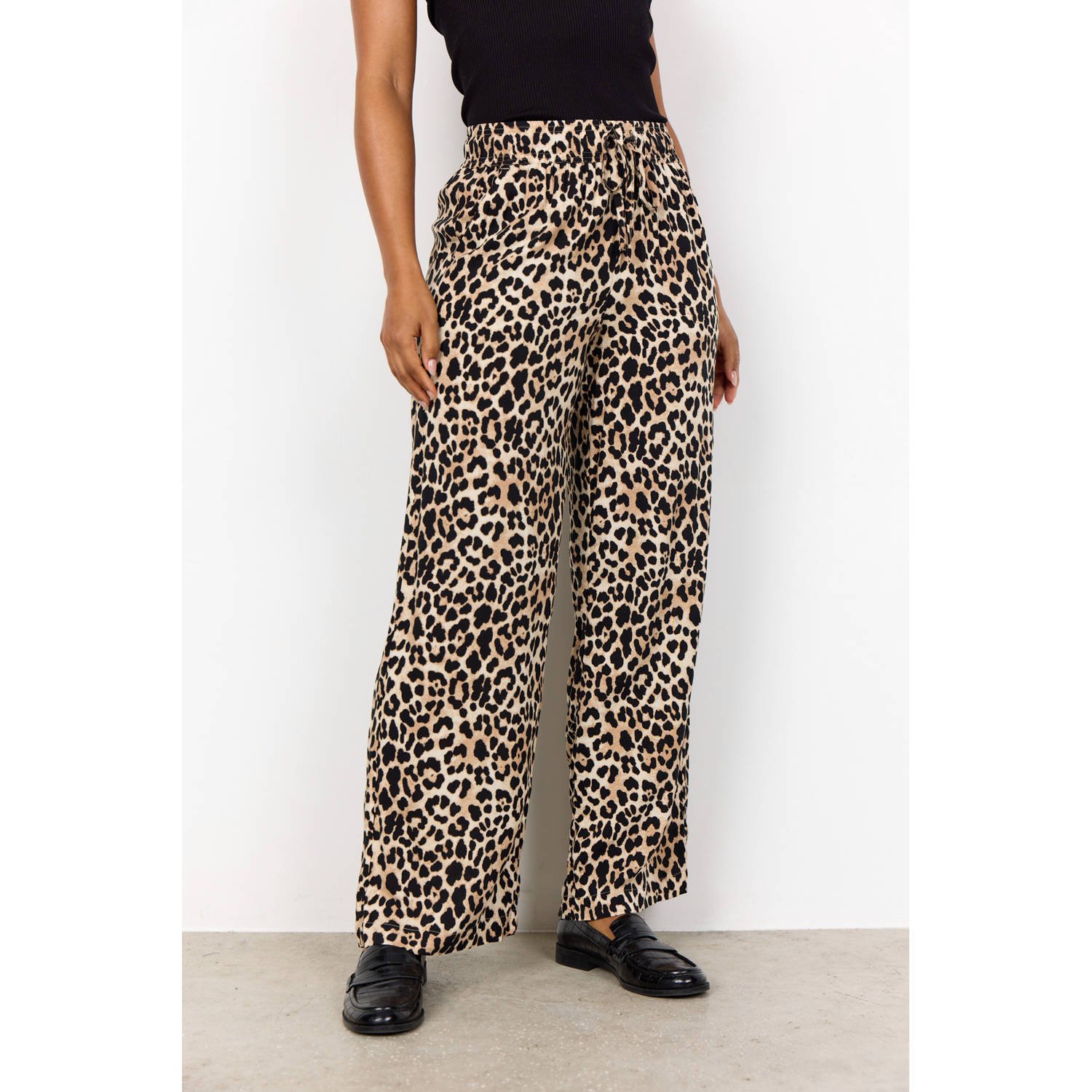 Soyaconcept Straight leg stoffen broek met elastische band model 'PIETTA'