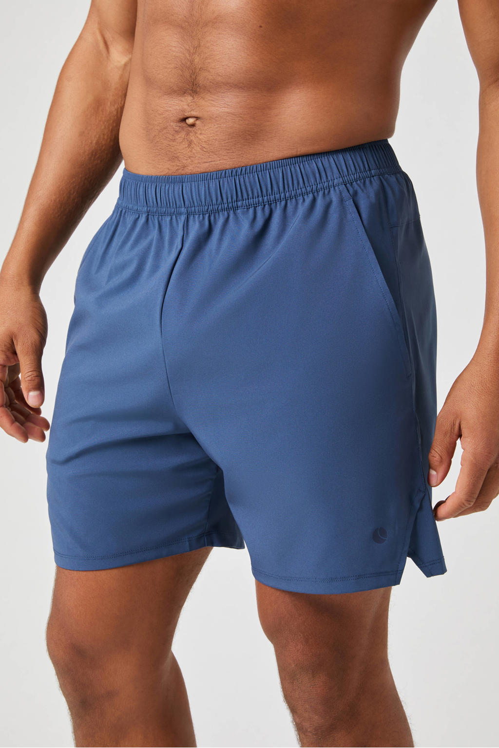 Blauwe heren Björn Borg sportshort racquet van polyester met regular fit, regular waist en effen