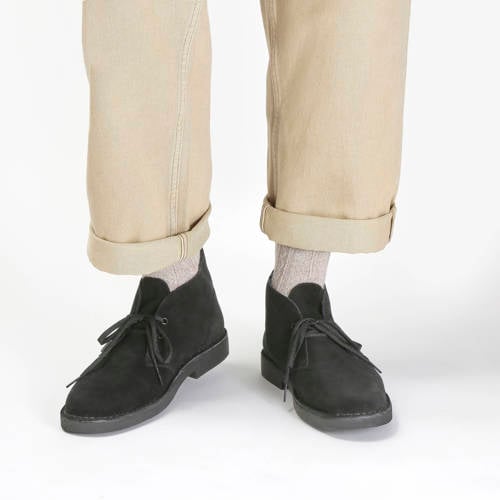 Clarks Evo suède veterboots zwart afbeelding