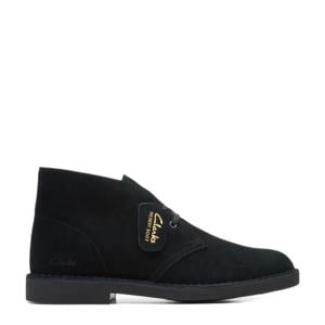 Evo suède veterboots zwart