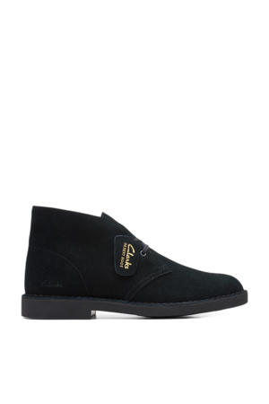 Evo suède veterboots zwart