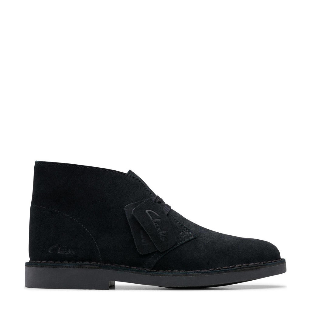 Zwarte dames Clarks Evo suède veterboots