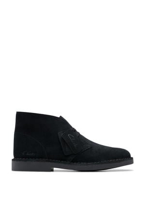 Evo suède veterboots zwart