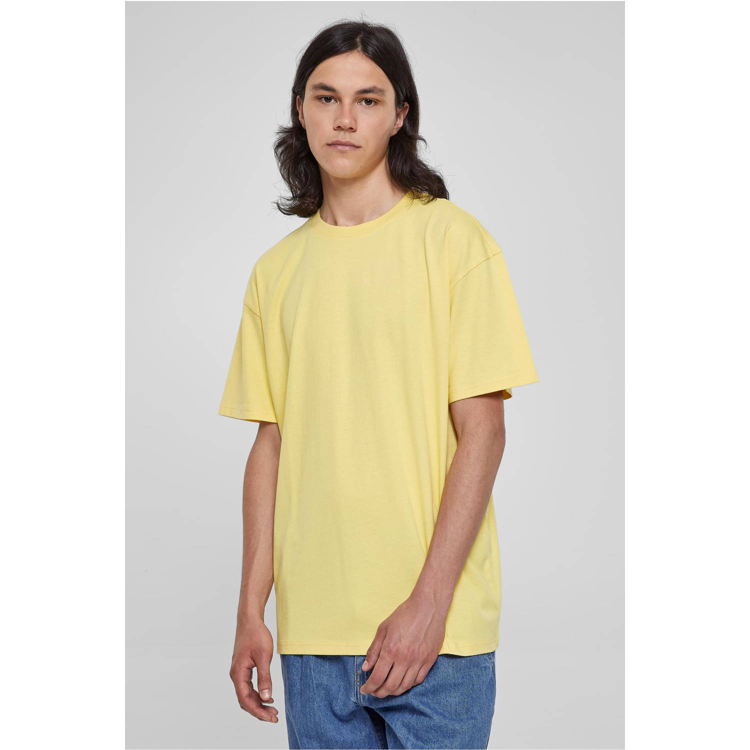 Urban Classics oversized T-shirt geel