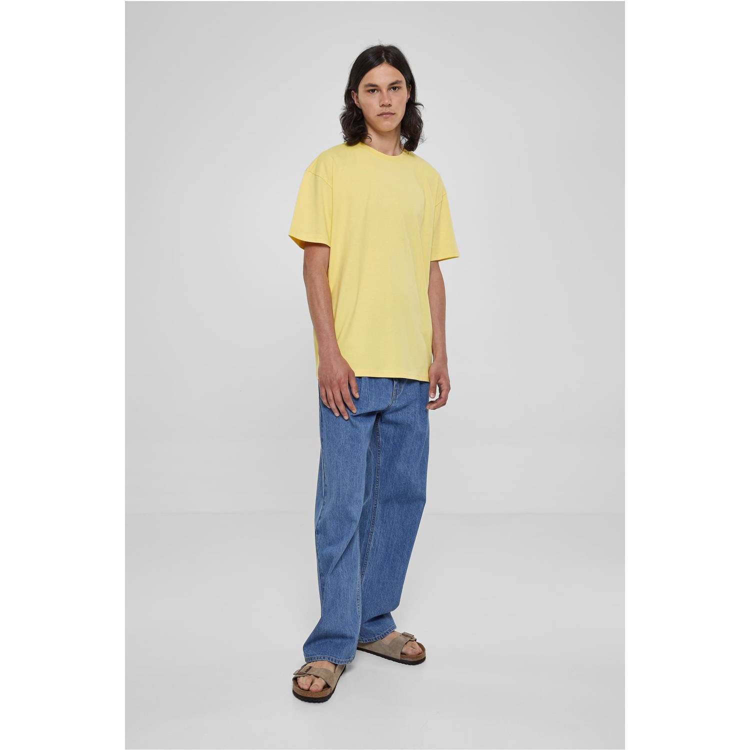 Urban Classics oversized T-shirt geel