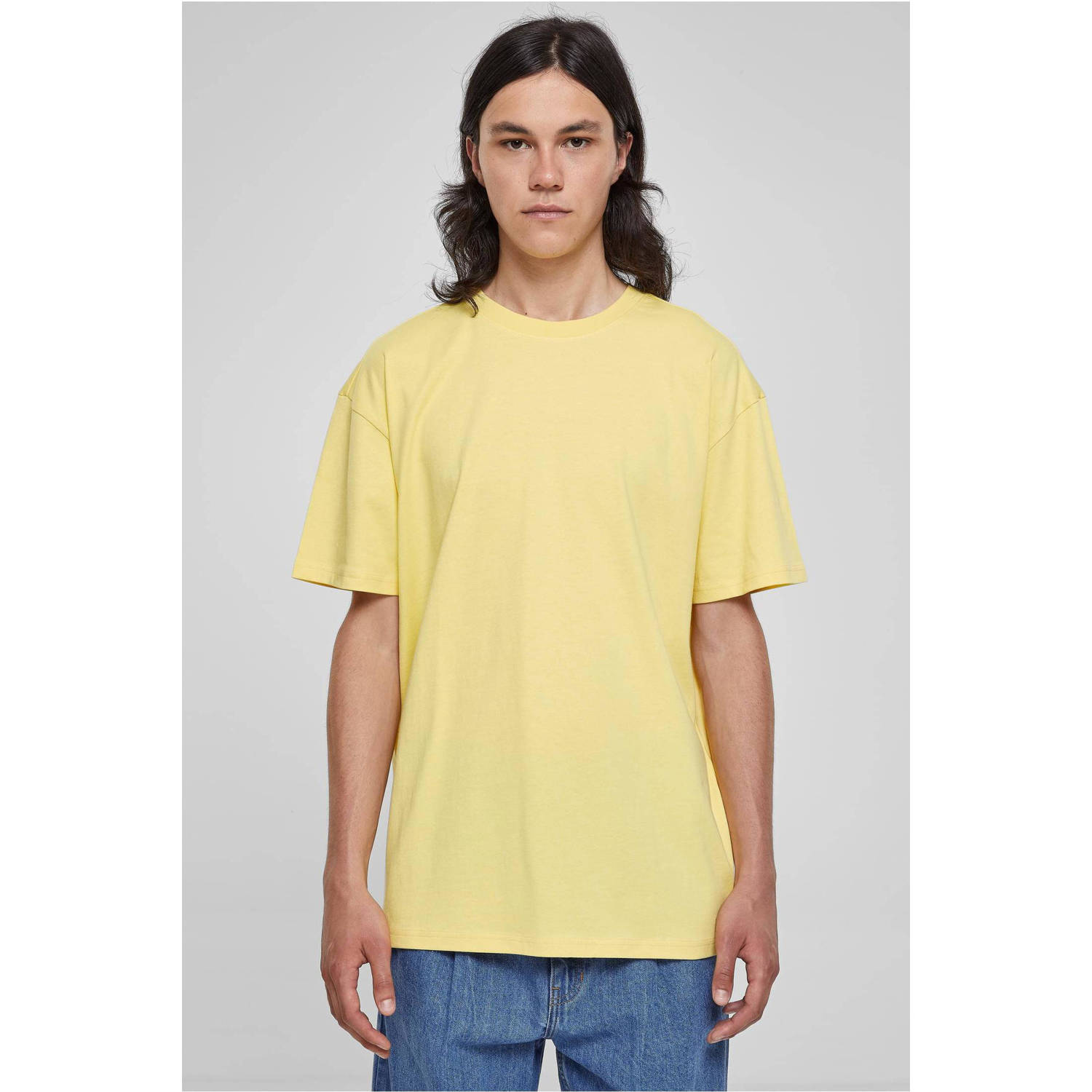 Urban Classics oversized T-shirt geel