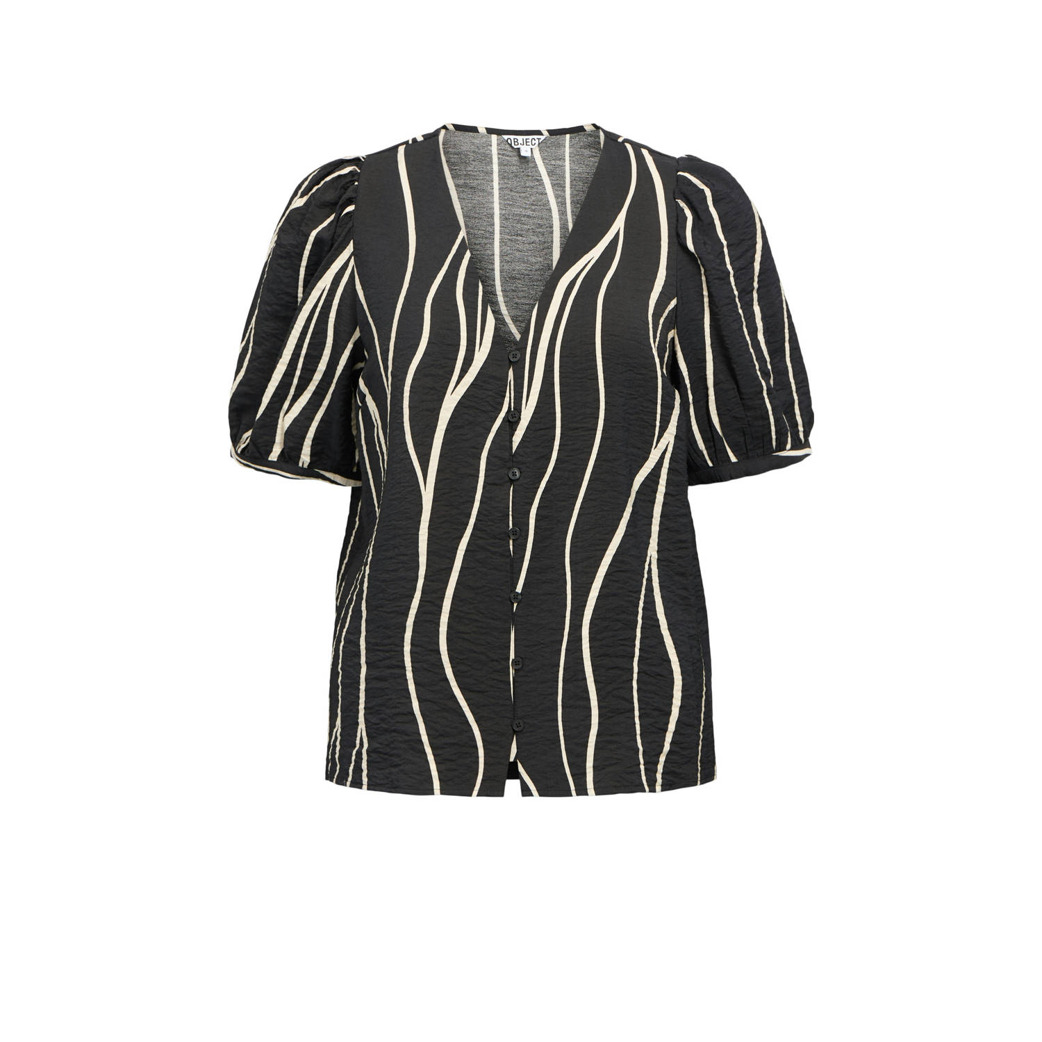 OBJECT blouse zwart zand