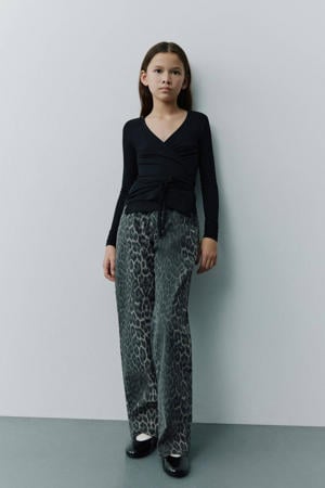 straight casual broek grijs