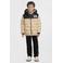 Me & My Monkey colourblock heatseal puffer jas beige