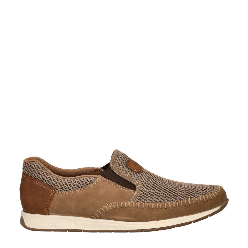 Taupe heren Rieker instappers