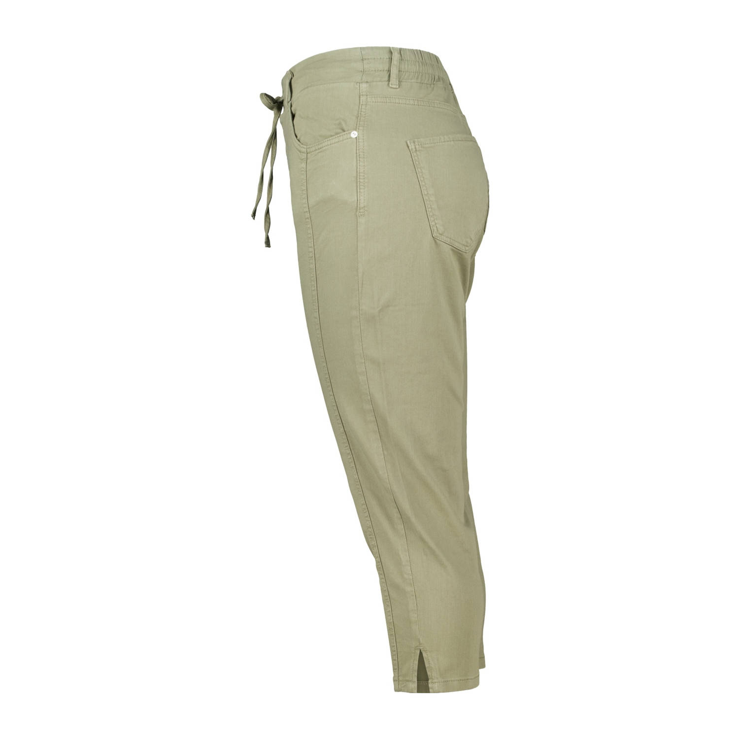 MS Mode aansluitend regular waist broek kaki