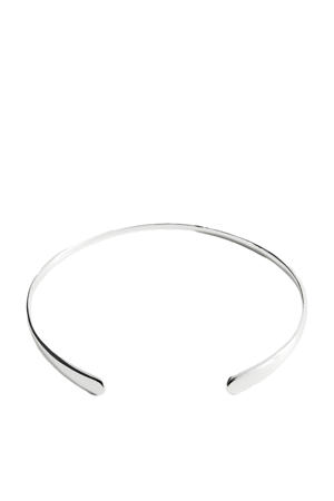 choker zilverkleurig