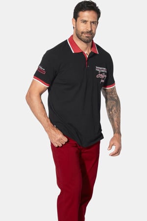 regular polo IWAR Plus Size zwart
